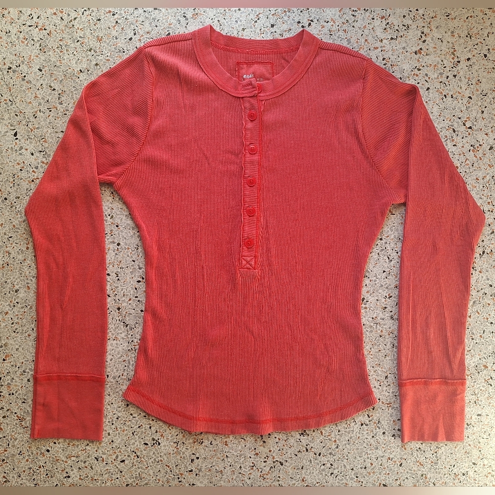 Aerie Essential Henley Layering T Shirt - Picture 4 of 8